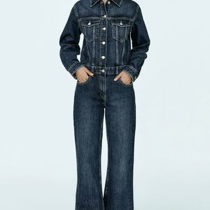 Zara denim jumpsuit